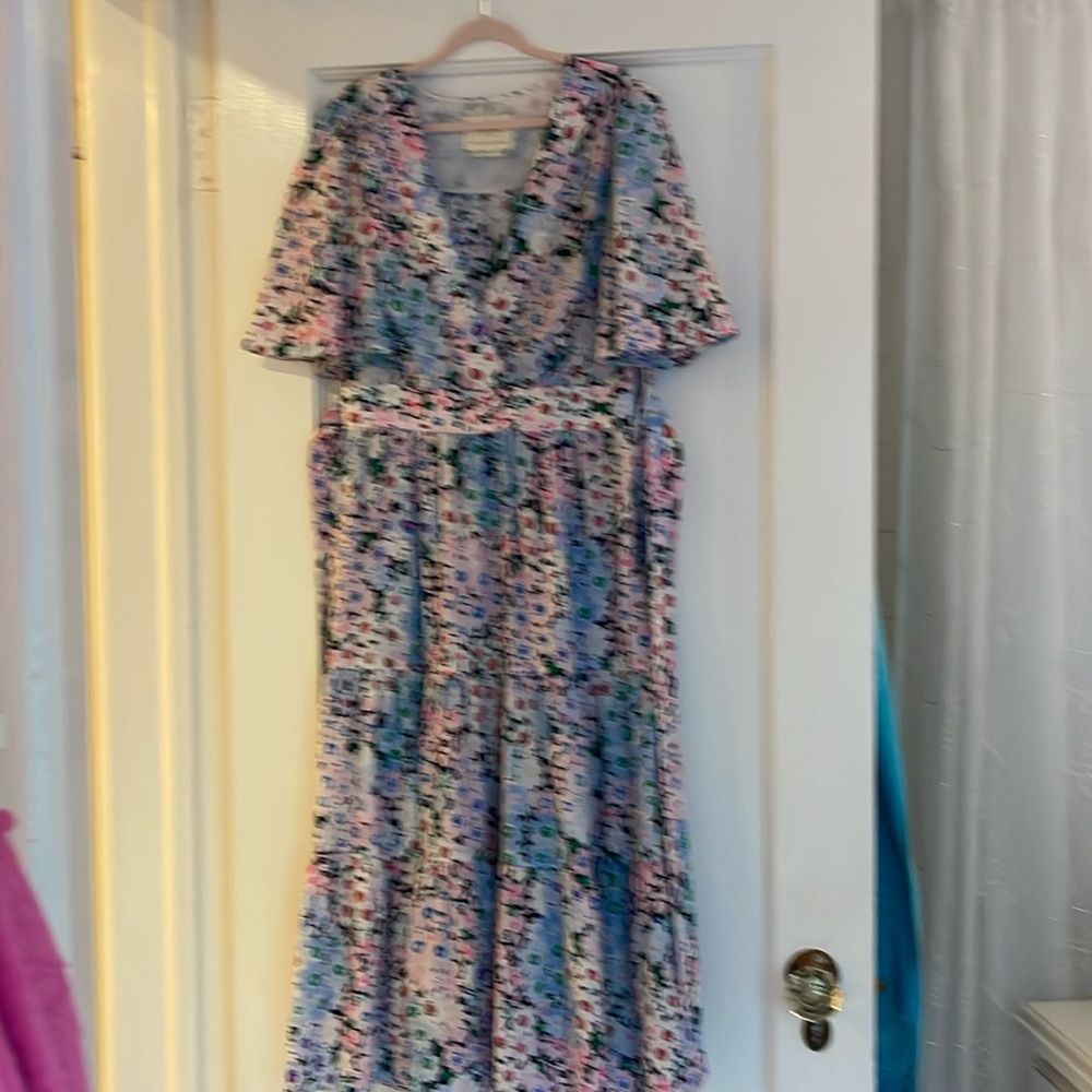 KATE SPADE DAISY GARDEN MIDI DRESS SIZE 0